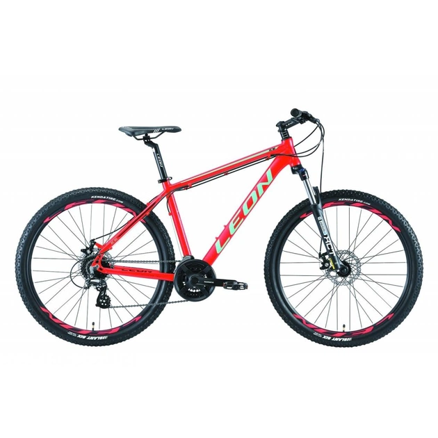 Велосипед Leon 27.5" XC-90 AM preload DD рама-18" 2019 червоно-бірюзовий (OPS-LN-27.5-031) - зображення 1
