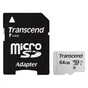 Карта пам'яті Transcend 64GB microSDXC class 10 UHS-I U1 (TS64GUSD300S-A) - зменшене зображення 1