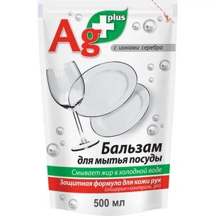 Засіб для ручного миття посуду Bio Formula Ag+ дой-пак 500 мл (4823015900488) зображення 1