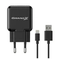 Зарядний пристрій Grand-X 1*USB, 2,1A, Black, + cable USB -> Lightning, Cu, 2.1А, 1m (CH03LTB) - зменшене зображення 1