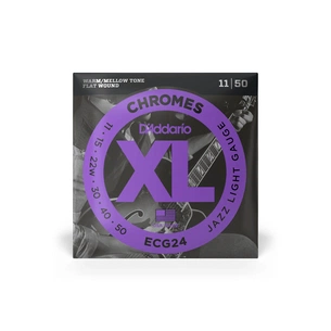 Струни для гітари D'Addario XL Chromes Jazz Light (11-50) (ECG24) picture 1