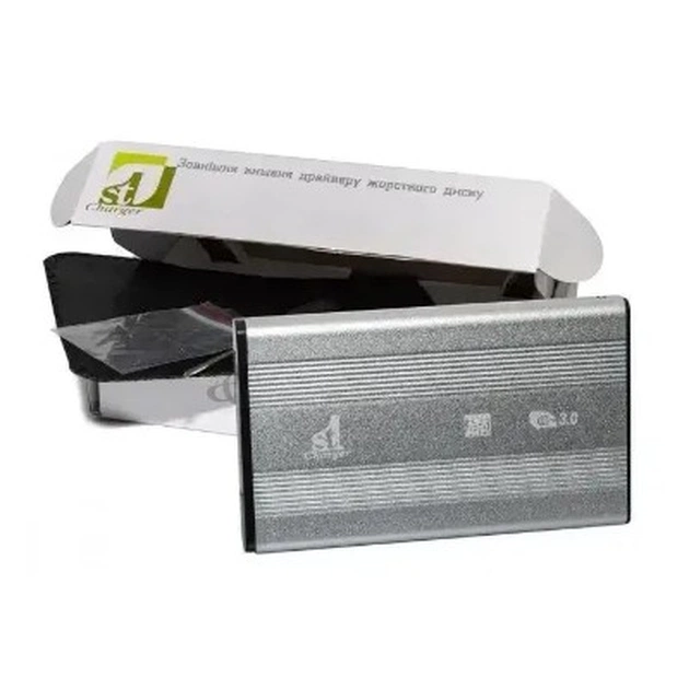 Внешний карман 1StCharger SATA HDD/SSD 3.5", USB 3.0, Grey (HDE1STU3530BG) - изображение 1