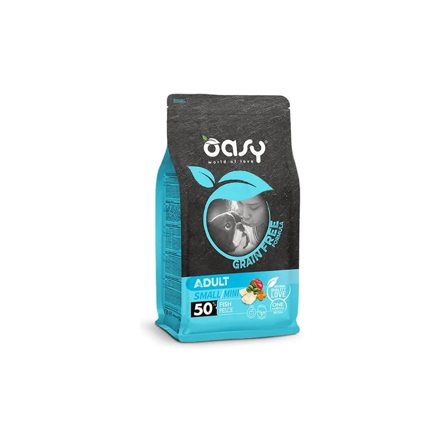 Сухой корм для собак OASY DOG Grain Free Small/Mini рыба с яблоком и бататом 2.5 кг (8053017347547) - изображение 1