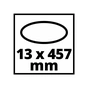 Наждачний папір Einhell стрічка до TE-BF 18 Li та TC-BF 500 E, 13x457 мм, 35 шт (4419817) - уменьшенное изображение 3