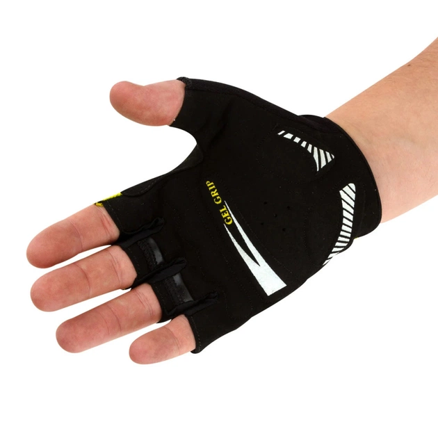 Велорукавиці PowerPlay 5028 Black/Yellow L (5028B_L_Yellow) - зображення 4
