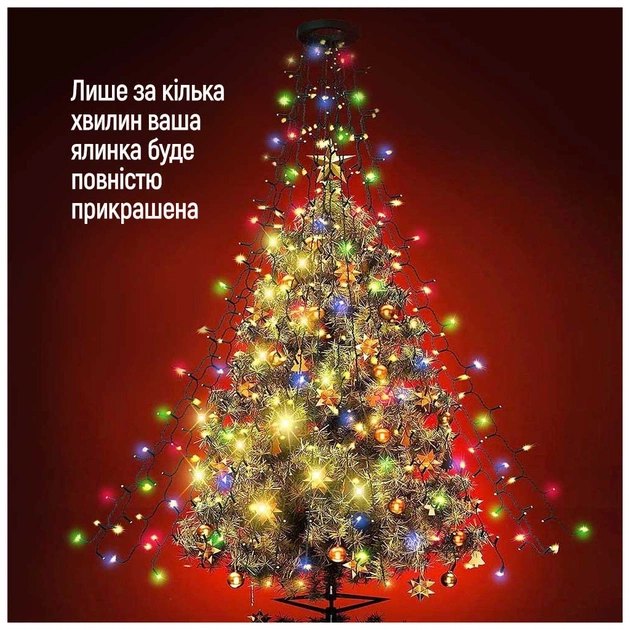 Гірлянда ColorWay Каскад LED 98 7 x 1.5 м 8 функцій (CW-G-98L71CUMC) - picture 11