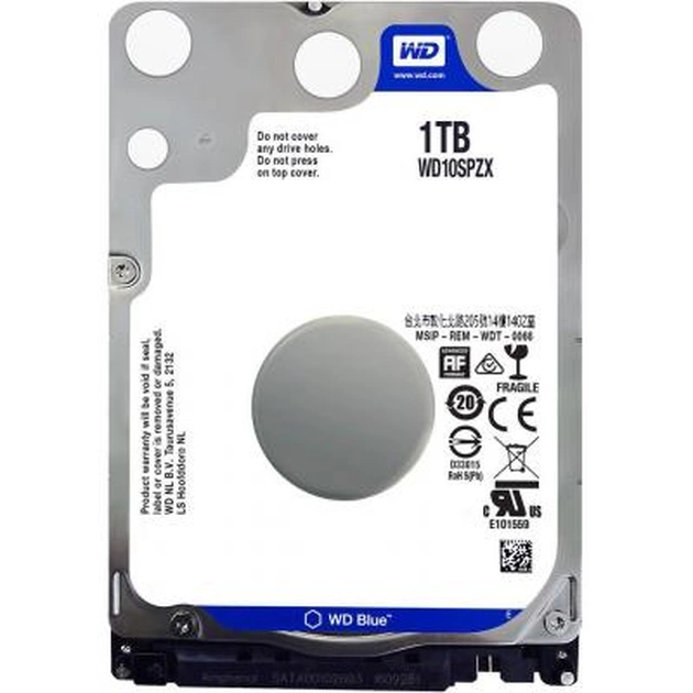 Жорсткий диск для ноутбука 2.5" 1TB WD (WD10SPZX) - зображення 1
