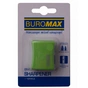 Точилка Buromax ALFA, RUBBER TOUCH з контейнером 2 отвори (BM.4778-1) - зменшене зображення 1