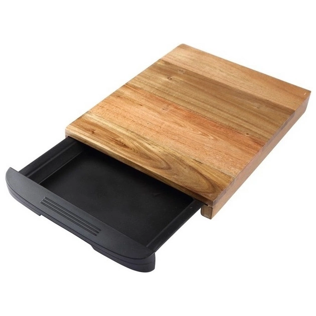 Дошка для нарізання Bergner Natural 38х24,5 см акація (BG-4926) - зображення 1