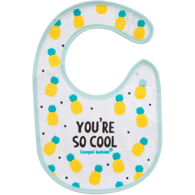 Слюнявчик Canpol babies So Cool хлопковый бирюзовый (15/114_tur) - изображение 3