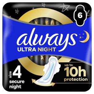 Гігієнічні прокладки Always Ultra Secure Night (Розмір 4) 6 шт. (8001841733050) зображення 1