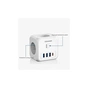 Зарядний пристрій Essager 3xUSB + 1xUSB-C 7-in-1 white (ECTAC-MFB02-Z) - зменшене зображення 6