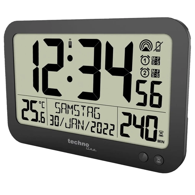 Настінний годинник Technoline WS8026 Black (DAS302460) - picture 4