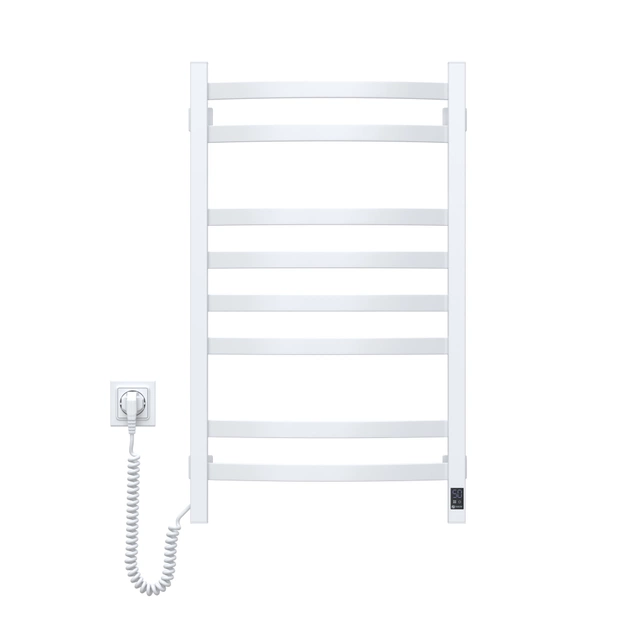 Сушарка для рушників Navin Avalon, 800х480 , таймер-регулятор, сталь, білий, ліве підключення (12-103153-4880) - изображение 4