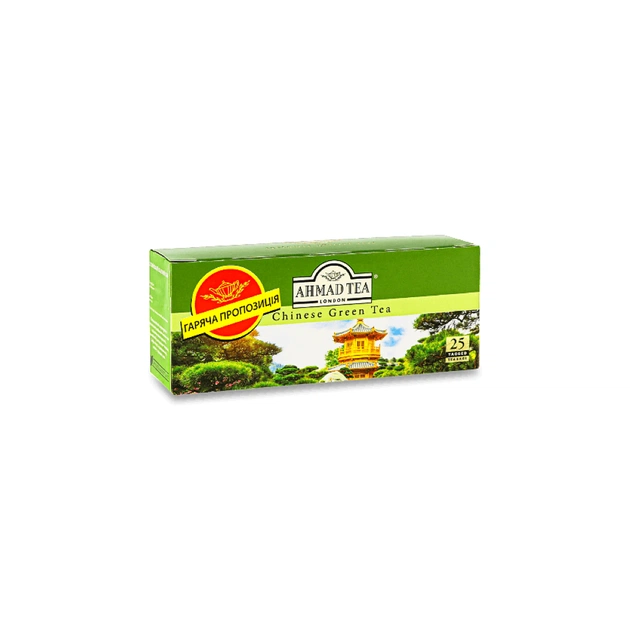Чай Ahmad Tea Китайський Зелений 25х1.8 г (54881011198) - зображення 1