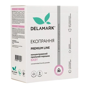 Пральний порошок DeLaMark Premium Line Baby з ефектом кондиціонера 1 кг (4820152330987) зображення 1