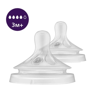 Соска Philips AVENT Natural середній потік 3+ міс 2 шт (SCY964/02) зображення 1