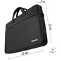 Сумка для ноутбука ColorWay 17.3" Modern Black (CW-LBM173-BK) - зменшене зображення 5