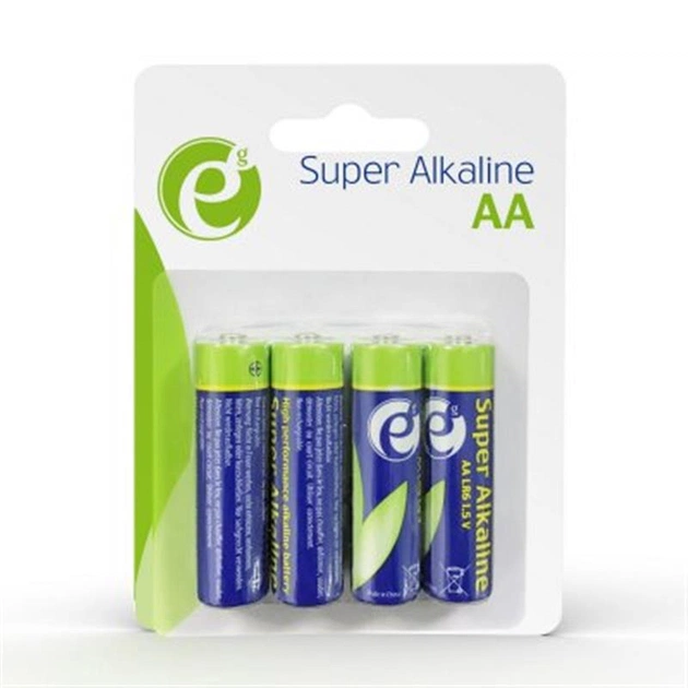 Батарейка EnerGenie Super Alkaline AA/LR06 BL 4 шт - изображение 1