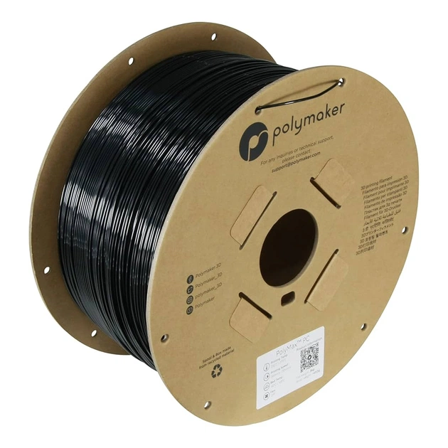 Пластик для 3D-принтера Polymaker PC PolyMax TOUGH 1,75mm 3kg BLACK (PC02007) - изображение 1