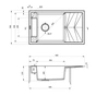 Мийка кухонна Deante Magnetic (ZRM S113) - зменшене зображення 2