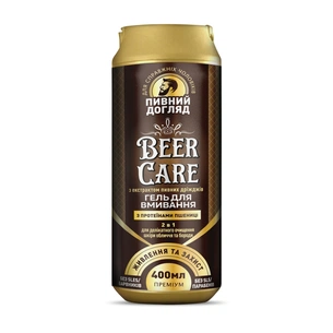 Гель для вмивання Beer Care 2 в 1 З протеїнами пшениці Живлення та захист 400 мл (4820164642047) зображення 1