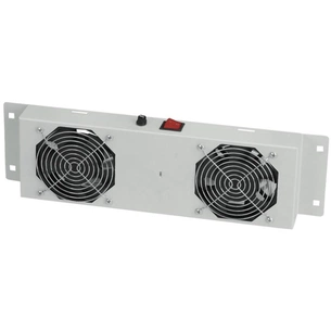 Вентиляторний модуль 2 вент. with thermostat, RAL 7035 Mirsan (MR.FAN2WT.02) изображение 1