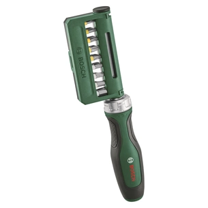 Набір викруток Bosch з тріскачкою, 18 біт, 225мм, сталь CrV (1.600.A02.Z9A) зображення 1