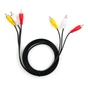 Кабель мультимедійний 3xRCA M to 3xRCA M 1.8m Vinga (VCP3RCA1.8) - уменьшенное изображение 3