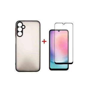 Чохол до мобільного телефона Dengos Kit for Samsung Galaxy A24 case + glass (Black) (DG-KM-15) зображення 1