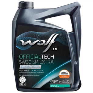 Моторна олива Wolf OFFICIALTECH 5W30 C3 SP EXTRA 5л (1049360) зображення 1