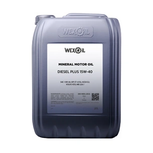 Моторна олива WEXOIL Diesel Plus 15w40 20л (WEXOIL_62627) зображення 1