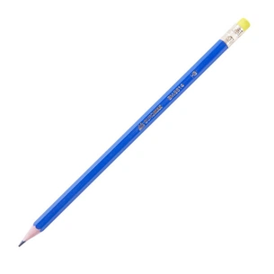 Олівець графітний Buromax НВ, with eraser, plastic, blue, tube (BM.8514) зображення 1