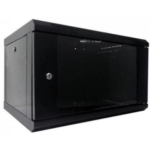 Шафа настінна Hypernet 4U 19" 600x300 (WMNC-30-4U-FLAT-BLACK) изображение 1