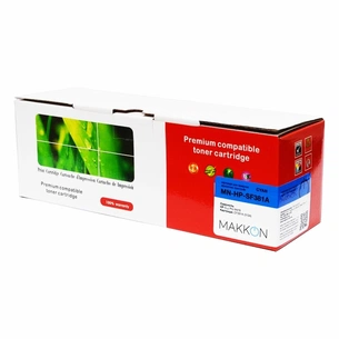 Картридж Makkon HP CLJP CF381A (312A) 2.7k cyan (MN-HP-SF381A) зображення 1