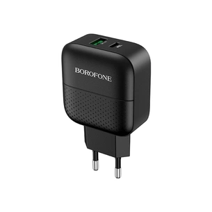 Зарядний пристрій BOROFONE BA46A Premium Black (BA46AB) зображення 1