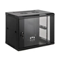 Шафа настінна Kingda 12U 19" 600x600 RAL9004 (KD-007-6612) - зменшене зображення 1