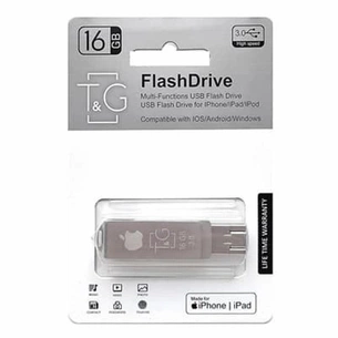 USB флеш накопичувач T&G 16GB 004 Metal Series USB 3.0/Lightning (TG004IOS-16G3) зображення 1