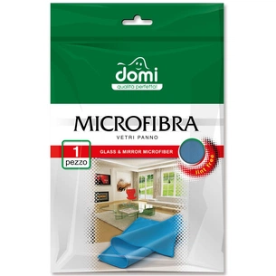 Серветки для прибирання Domi микрофибра для стекла и зеркал 1 шт (4823058315027) зображення 1