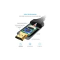 Кабель мультимедійний USB-C to HDMI 1.8m 4K 60Hz Choetech (CH0021-BK) - уменьшенное изображение 4