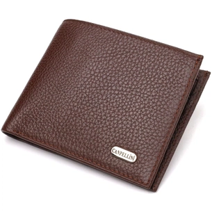 Портмоне Canpellini З натуральної шкіри Коричневе (21775) зображення 1