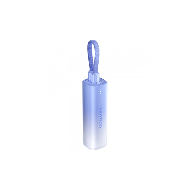 Батарея універсальна Vention 5000mAh 20W PD, USB-C In/Out, Lightning In/Out, with cable, Gradient Blue (FHWL0) - зображення 1