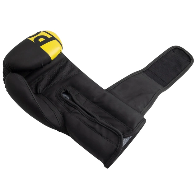 Боксерські рукавички PowerPlay 3086 Matt Challenger Чорно-Жовті 14 унцій (PP_3086_14oz_Bl/Yellow) - picture 6