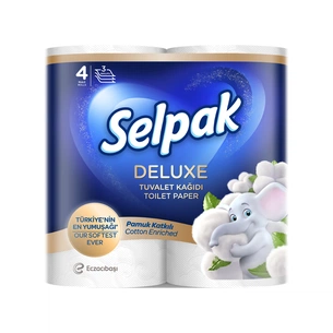 Туалетний папір Selpak Deluxe 3 шари 4 рулони (8690530046566) зображення 1