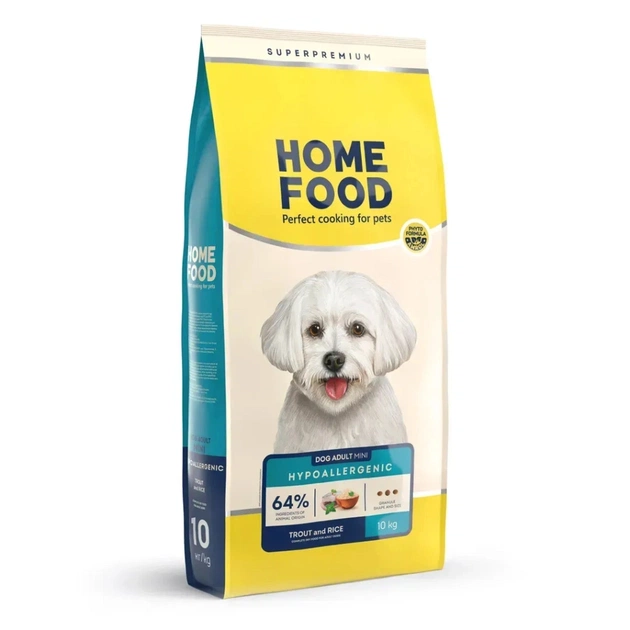 Сухий корм для собак Home Food ADULT MINI Hypoallergenic з фореллю та рисом 10 кг (4820235020316) - зображення 1