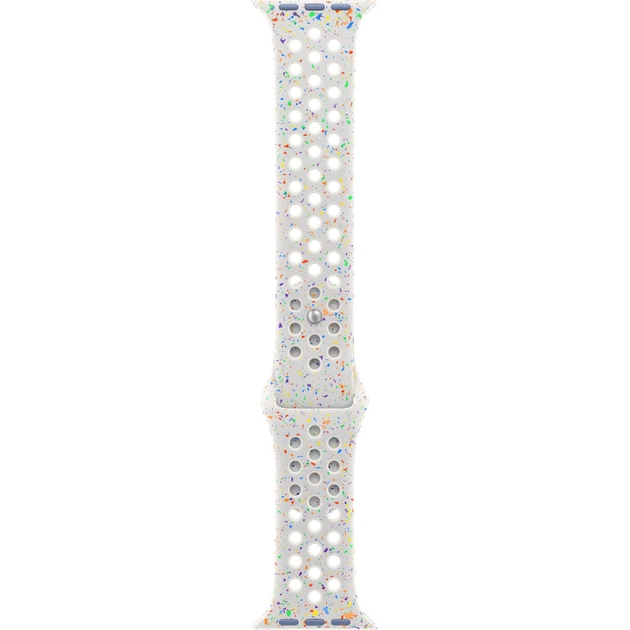 Ремінець до смарт-годинника Apple 45mm Pure Platinum Nike Sport Band - M/L (MUV13ZM/A) - зображення 1
