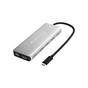 Концентратор J5create USB-С 6-in-1 2xUSB 3.2 + USB-C PD 100W + USB-C + HDMI 8K + RJ45 2.5Gbps aluminum (JCD403-N) - зменшене зображення 2