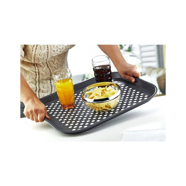 Таця Irak Plastik з протиковзким покриттям сіра (5852) - picture 2