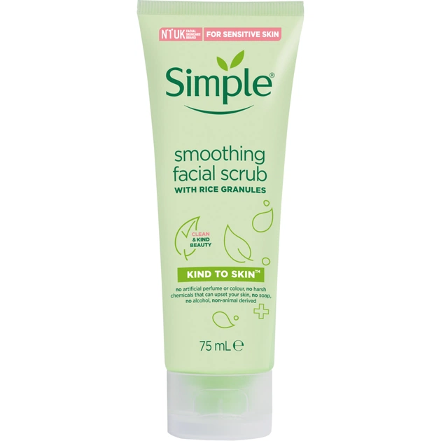 Скраб для обличчя Simple Smoothing Facial Scrub Вирівнюючий 75 мл (5011451103894) - picture 1
