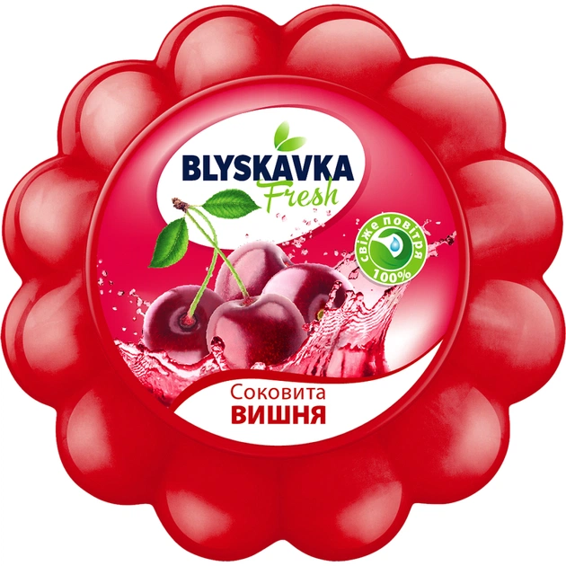 Освежитель воздуха Blyskavka Fresh Гелевый Сочная вишня 150 мл (4820214190627) - изображение 1